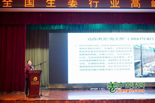 "樹立生姜質(zhì)量安全意識"講座 ()
